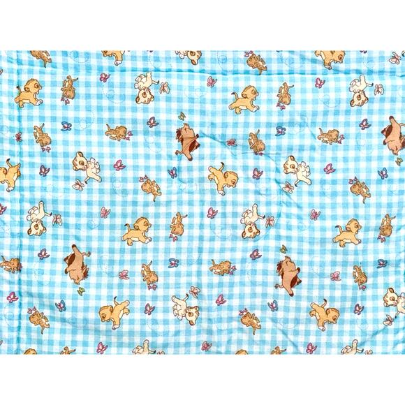 Rare Vintage 1994 Disney Lion King Baby Simba Crib Quilt Pastel Nursery Blanket - Picture 7 of 7